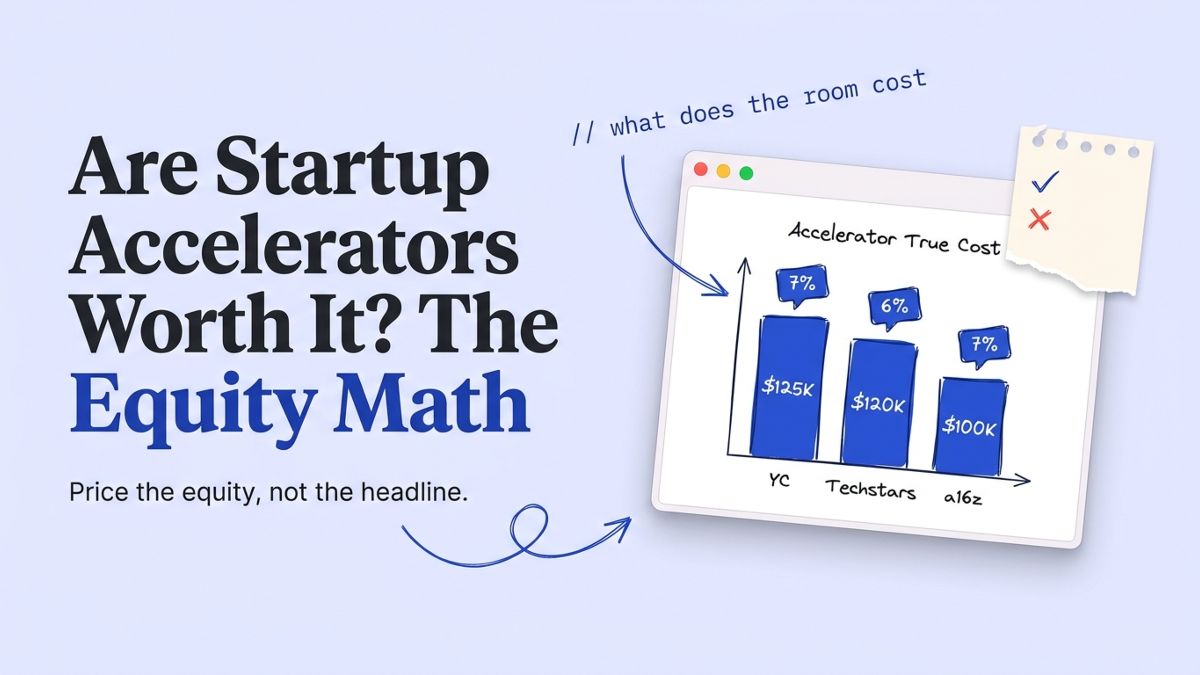 Cover art: Are Startup Accelerators Worth It? The Equity Math