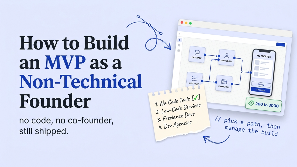 Cover art: How to Build an MVP as a Non-Technical Founder