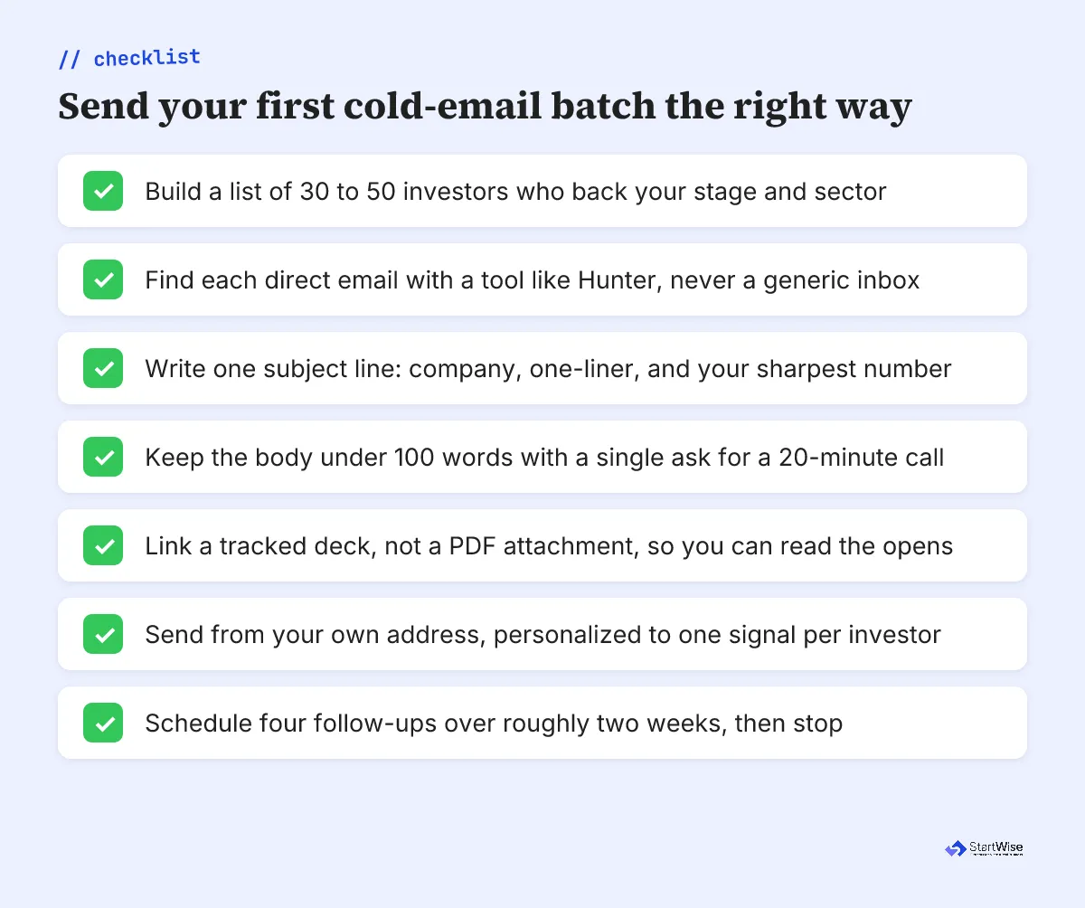 Cold Email Template for Investors: 5 That Get Replies · StartWise Blog