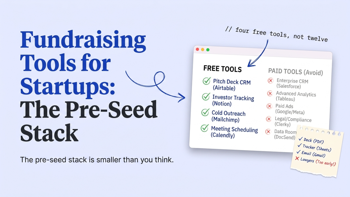 Cover art: Fundraising Tools for Startups: The Pre-Seed Stack
