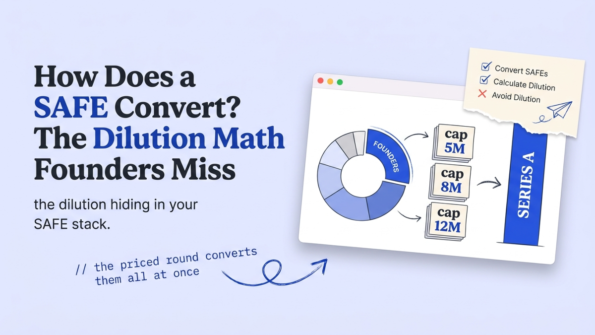 Cover art: How Does a SAFE Convert? The Dilution Math Founders Miss