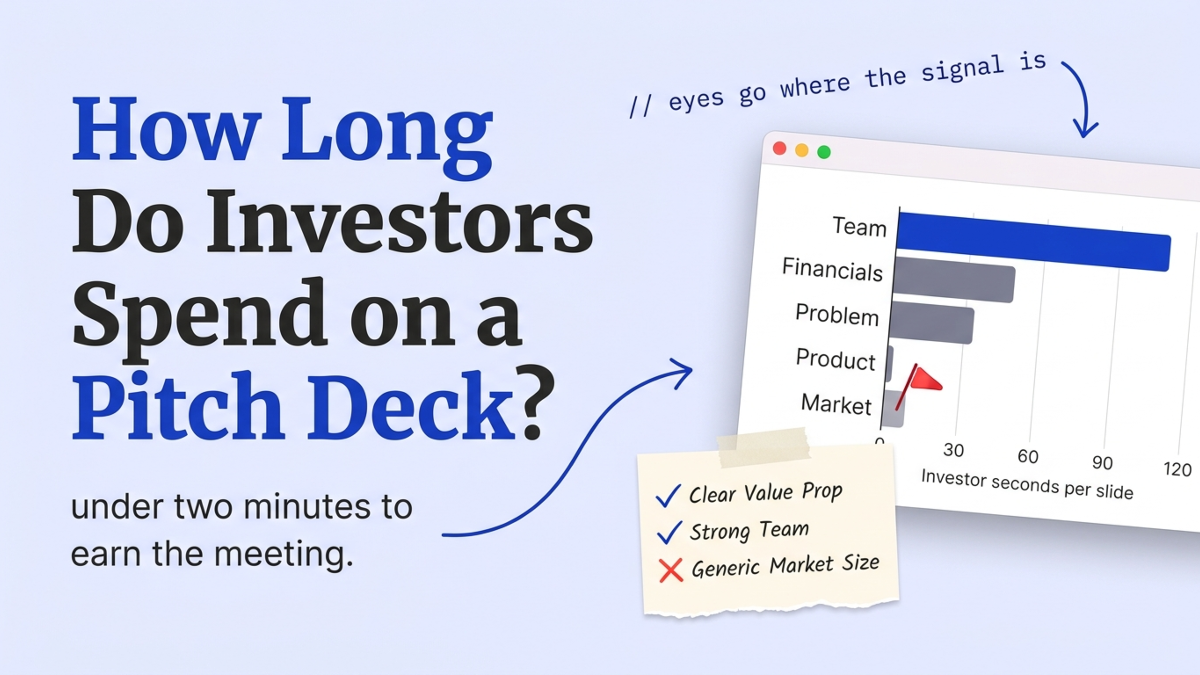 Cover art: How Long Do Investors Spend on a Pitch Deck?