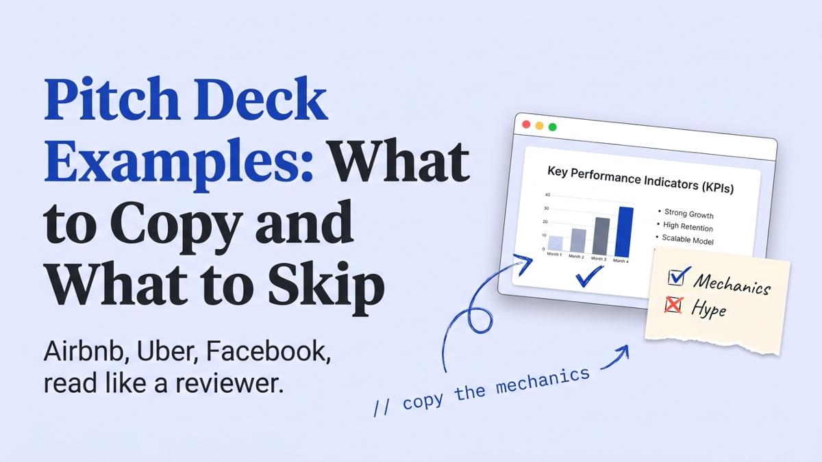 Cover art: Pitch Deck Examples: What to Copy and What to Skip