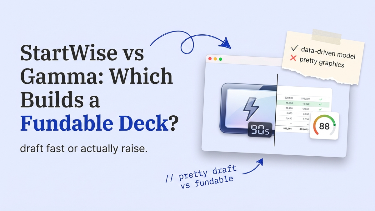 Cover art: StartWise vs Gamma: Which Builds a Fundable Deck?