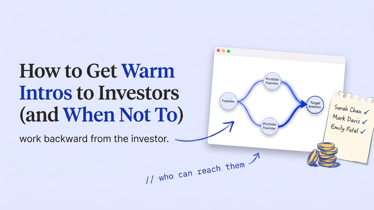 Cover art: How to Get Warm Intros to Investors (and When Not To)