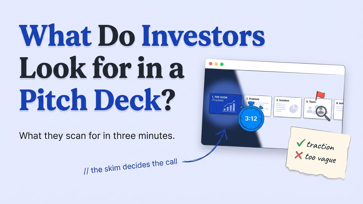 Cover art: What Do Investors Look for in a Pitch Deck?